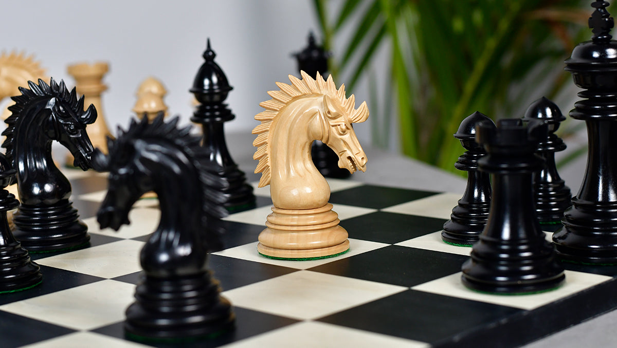 Ferocious Elite Series Chess Pieces in Ebony / Boxwood - 4.45" King