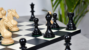 The Monarch’s Gambit Handcrafted Luxury Chess Pieces – in Ebony & Boxwood 4.4" King