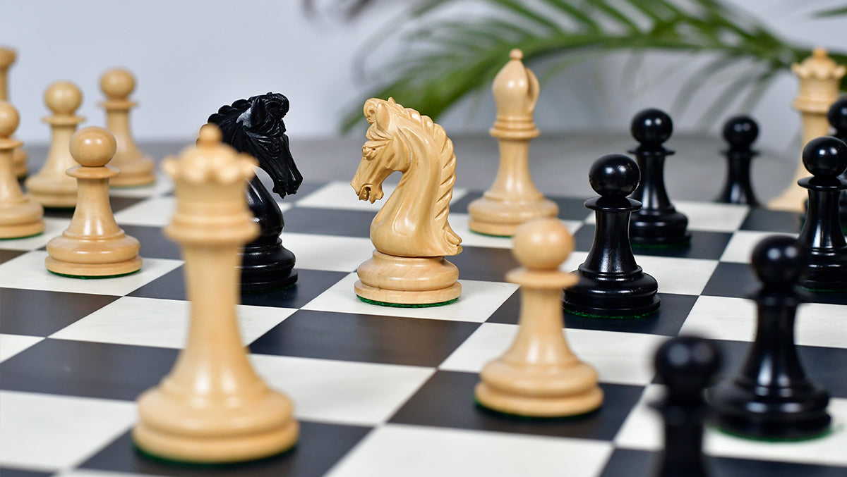 The Imperial Collector Series (Sinquefield Cup 2014) Chess Pieces V2.0 in Ebony Wood & Box Wood - 3.75" King