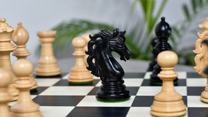 American Adios Series Luxury Chess Pieces in Ebony / Boxwood - 4.4" King