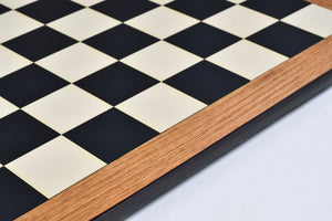 21" Tournament Wooden Chess Board in Ebony & Maple Look with Epoxy Matte Finish – 55mm Squares
