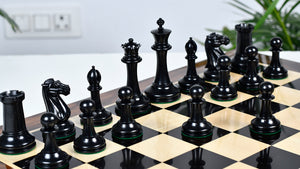 Nathaniel Cooke 1849 Staunton Chess Pieces – 4.5” King | Collector’s Ebony & Boxwood