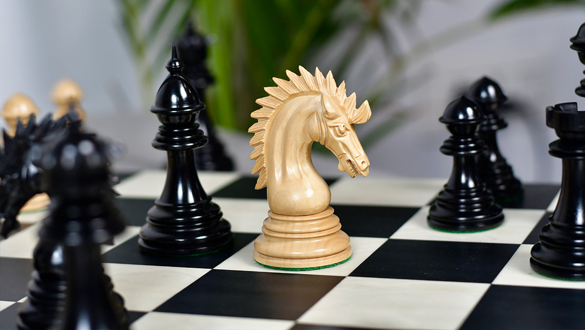 Ferocious Elite Series Chess Pieces in Ebony / Boxwood - 4.45" King