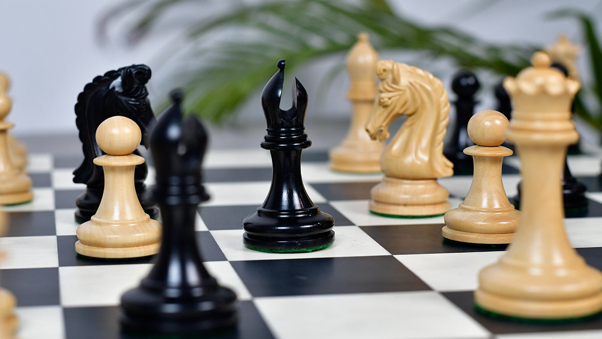 The Imperial Collector Series (Sinquefield Cup 2014) Chess Pieces V2.0 in Ebony Wood & Box Wood - 3.75" King