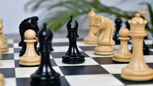 The Imperial Collector Series (Sinquefield Cup 2014) Chess Pieces V2.0 in Ebony Wood & Box Wood - 3.75" King