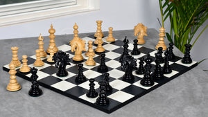 St. Petersburg Artisan Series Luxury Chess Pieces in Ebony / Boxwood - 4.3" King | Weight - 1934 Grams