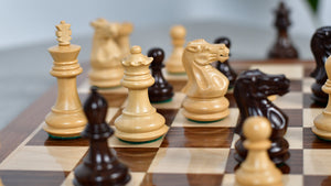 Collector Series Wooden Staunton Chess Pieces in Sheesham & Boxwood - 2.6" King - Best Seller
