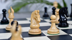 The Imperial Collector Series (Sinquefield Cup 2014) Chess Pieces V2.0 in Ebony Wood & Box Wood - 3.75" King