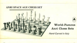 1958 ANRI Space Age Chess Pieces by Arthur Elliott in Sheesham & Box Wood - 4.25" King
