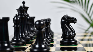 Nathaniel Cooke 1849 Staunton Chess Pieces – 4.5” King | Collector’s Ebony & Boxwood