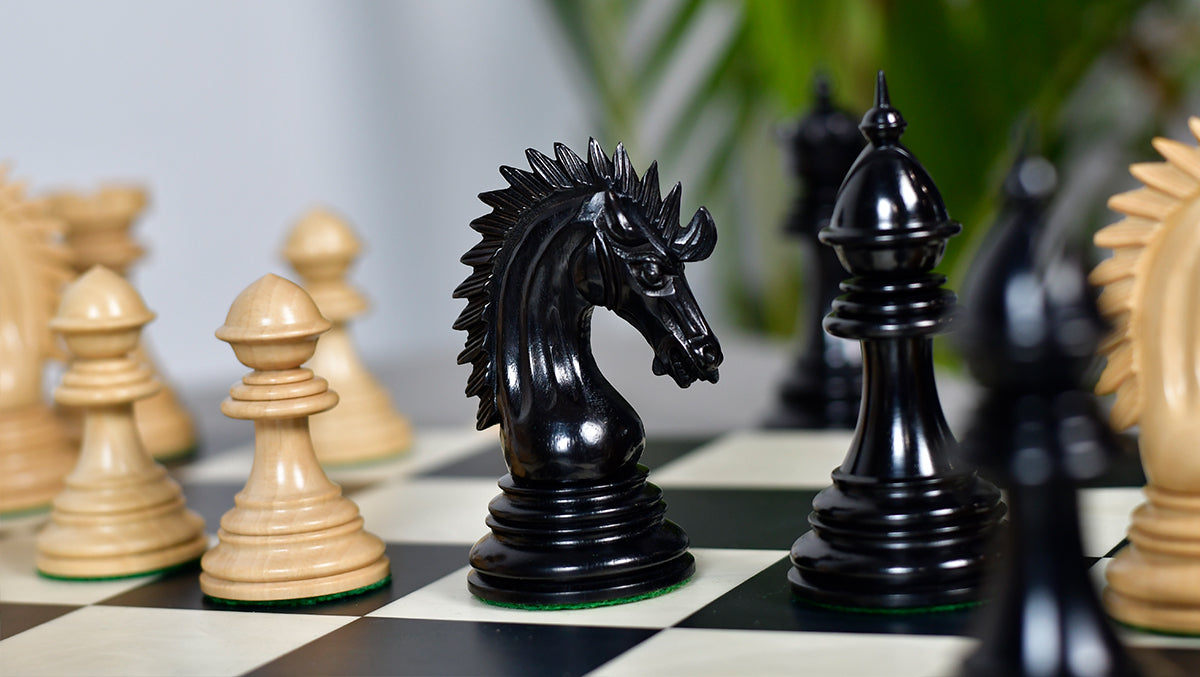 Ferocious Elite Series Chess Pieces in Ebony / Boxwood - 4.45" King