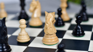 Columbian Staunton Series Chess Pieces in Ebony Wood & Box wood - 3.8" King