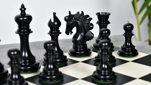 The Arabian Knight Series Artisan Staunton Luxury Chess Pieces in Ebony & Boxwood - 4.2" King