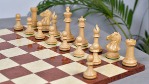 The GM Blitz Edition Staunton Series Chess Pieces in Bud Rosewood & Box Wood - 3.75" King