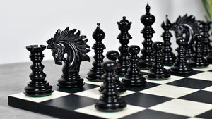 St. Petersburg Artisan Series Luxury Chess Pieces in Ebony / Boxwood - 4.3" King | Weight - 1934 Grams