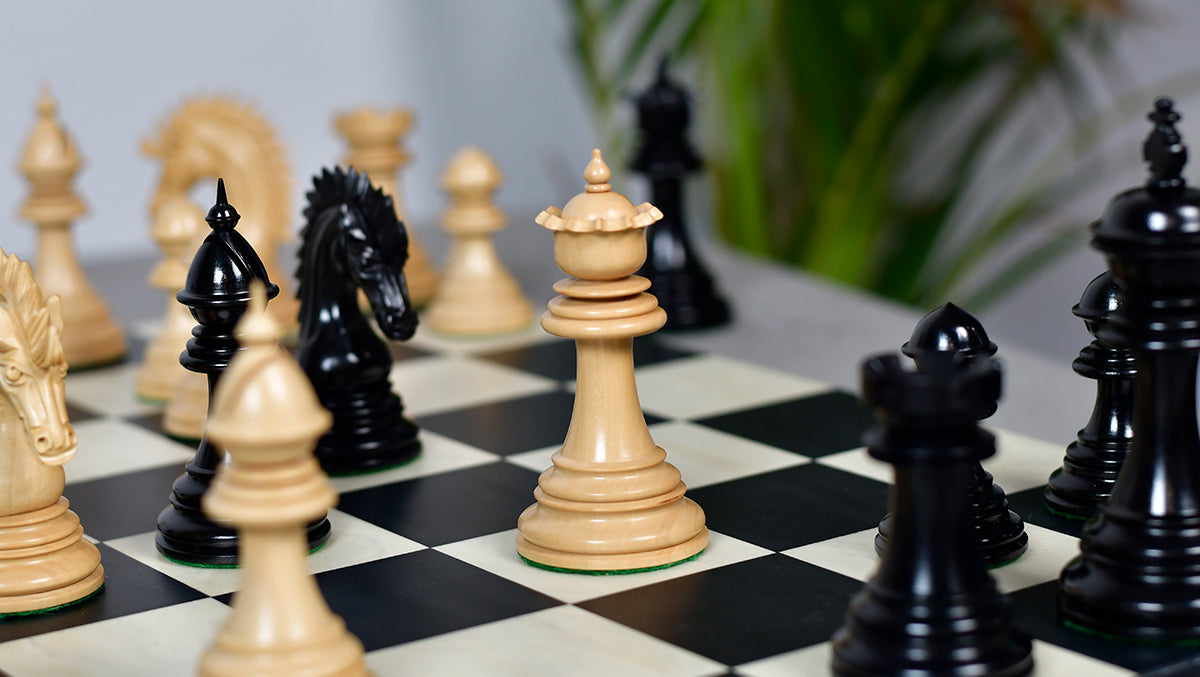 Ferocious Elite Series Chess Pieces in Ebony / Boxwood - 4.45" King