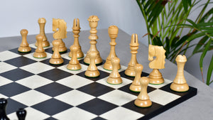 Historic 1929 Barcelona "Joc Catalan" Chess Pieces in Ebony & Boxwood - 4.3" King
