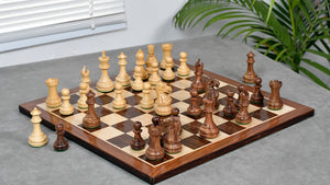 3.0'' Laughing Knight Staunton Chess Set- Chess Pieces Only - Weighted Sheesham Wood