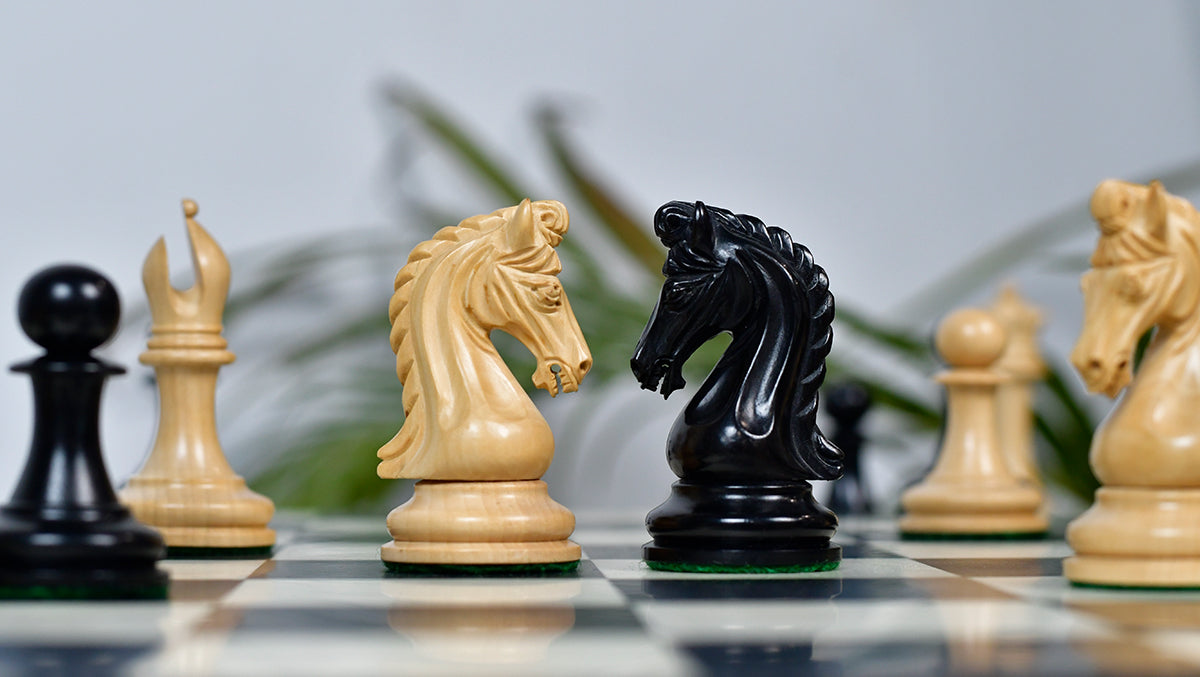 The Imperial Collector Series (Sinquefield Cup 2014) Chess Pieces V2.0 in Ebony Wood & Box Wood - 3.75" King