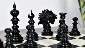 St. Petersburg Artisan Series Luxury Chess Pieces in Ebony / Boxwood - 4.3" King | Weight - 1934 Grams