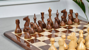 1961 Soviet Championship Baku Chess Pieces in Sheesham / Box wood - 4" King