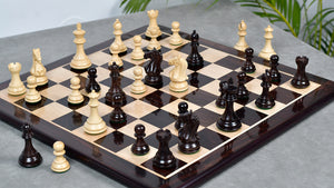 Fierce Knight (The Queen's Gambit) Staunton Wooden Chess Pieces in Indian Rosewood & Box Wood - 3.5" King