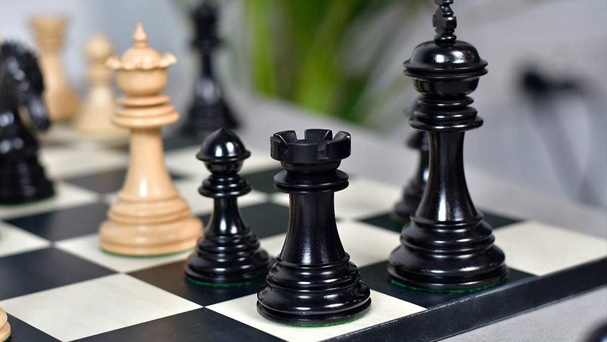 Ferocious Elite Series Chess Pieces in Ebony / Boxwood - 4.45" King