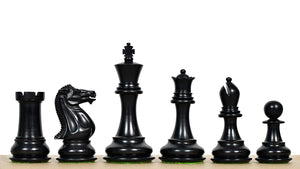 Modern Staunton Series Chess Pieces for Chess Players - Ebony & Box Wood - 3.75" King