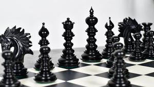 St. Petersburg Artisan Series Luxury Chess Pieces in Ebony / Boxwood - 4.3" King | Weight - 1934 Grams