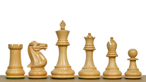 Modern Staunton Series Chess Pieces for Chess Players - Ebony & Box Wood - 3.75" King