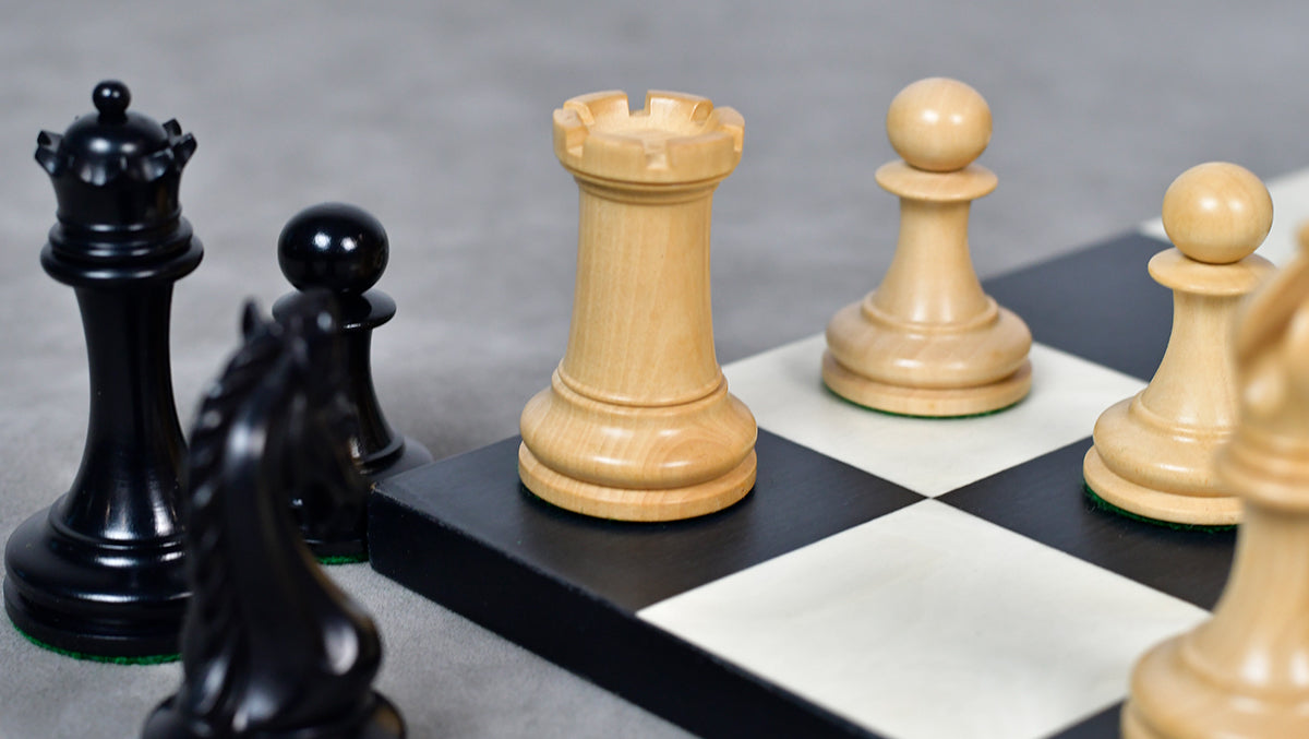 The Imperial Collector Series (Sinquefield Cup 2014) Chess Pieces V2.0 in Ebony Wood & Box Wood - 3.75" King