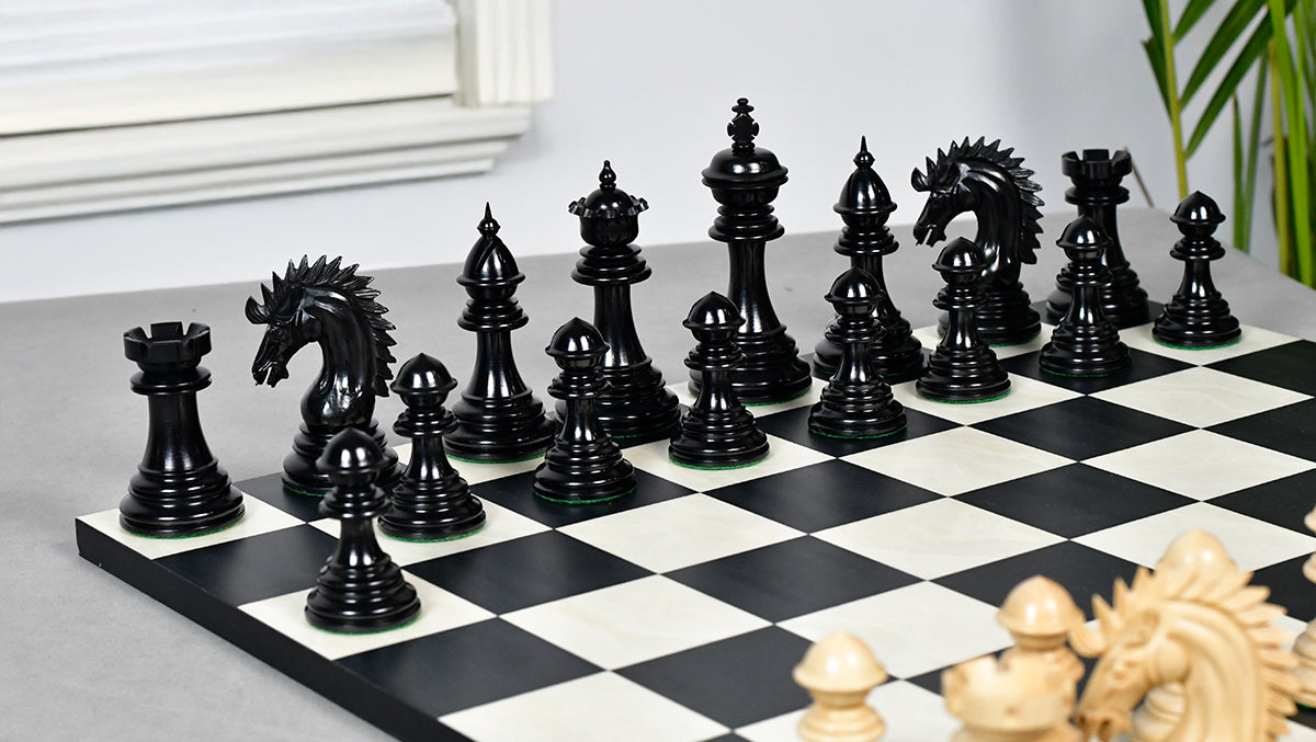 Ferocious Elite Series Chess Pieces in Ebony / Boxwood - 4.45" King