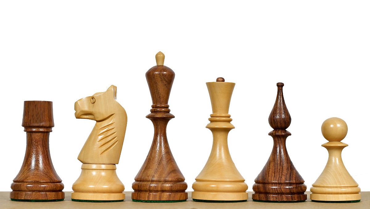 1961 Soviet Championship Baku Chess Pieces in Sheesham / Box wood - 4" King