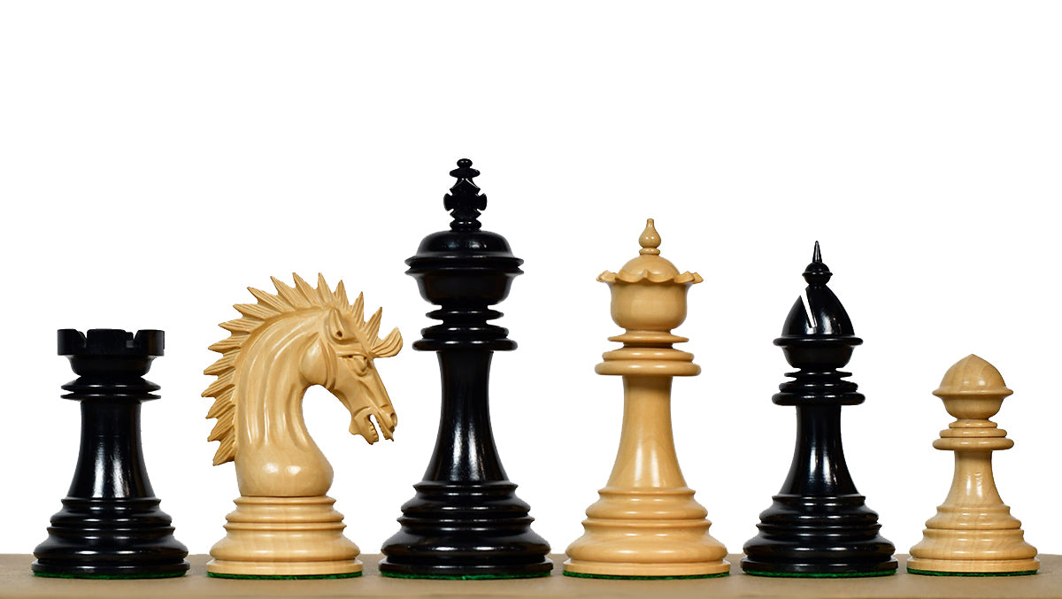 Ferocious Elite Series Chess Pieces in Ebony / Boxwood - 4.45" King