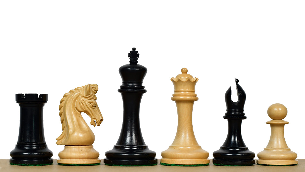 The Imperial Collector Series (Sinquefield Cup 2014) Chess Pieces V2.0 in Ebony Wood & Box Wood - 3.75" King