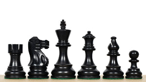 Smokey Staunton Series Chess Pieces in Ebonized boxwood & Natural Boxwood- 3.8" King