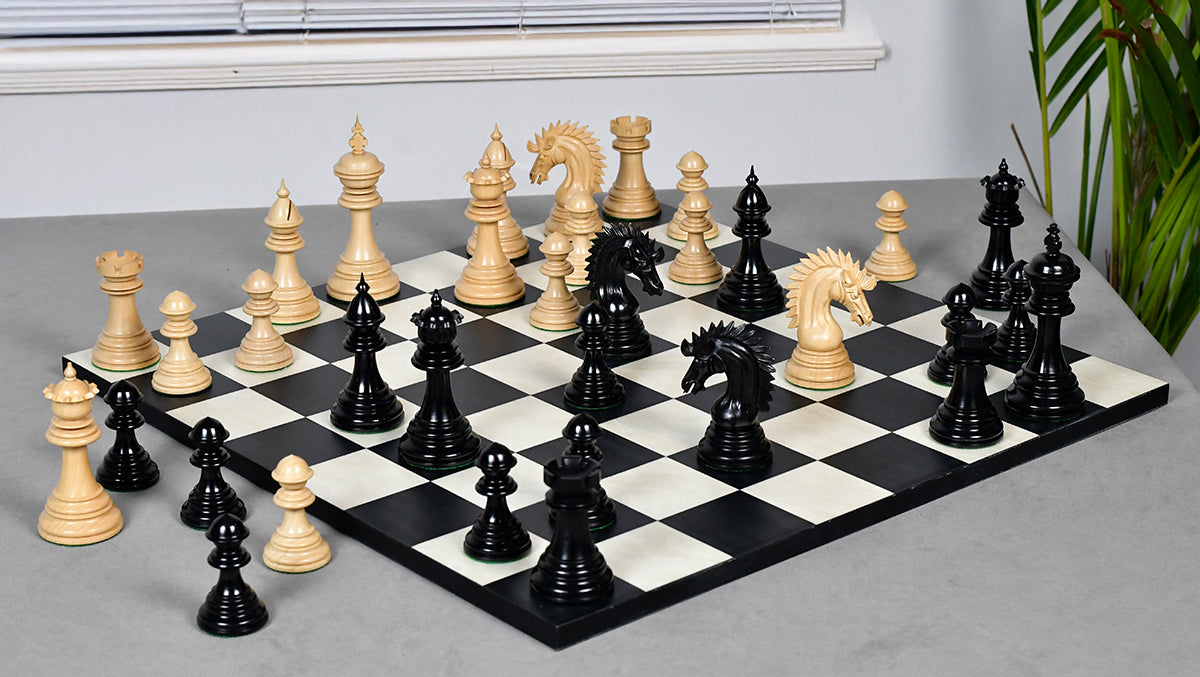 Ferocious Elite Series Chess Pieces in Ebony / Boxwood - 4.45" King