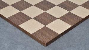 Combo Of Circa 1930s "Leningrad Schoolboy" Soviet Chess Pieces 4.2 inch King in Sheesham & Boxwood - 1530 Grams With Minimalist Walnut Maple Wooden Chess Board Matte Finish