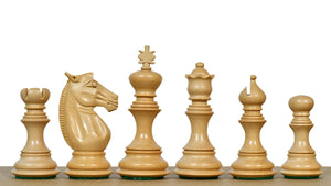 Meghdoot Staunton Series Wooden Chess Pieces in Ebony & Box Wood - 3.2" King