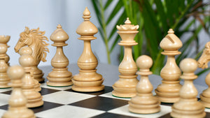 Wild Stallion Luxury Chess Pieces in Ebony & Boxwood - 4.4" King