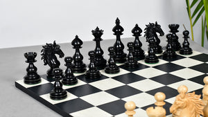Wild Stallion Luxury Chess Pieces in Ebony & Boxwood - 4.4" King
