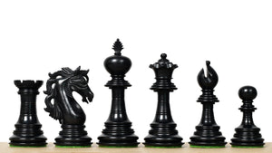 American Adios Series Luxury Chess Pieces in Ebony / Boxwood - 4.4" King