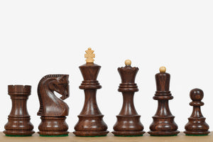 1959 World Chess Championship Old Russian Zagreb Chess Pieces - Sheesham Wood & Boxwood - 3.8" King