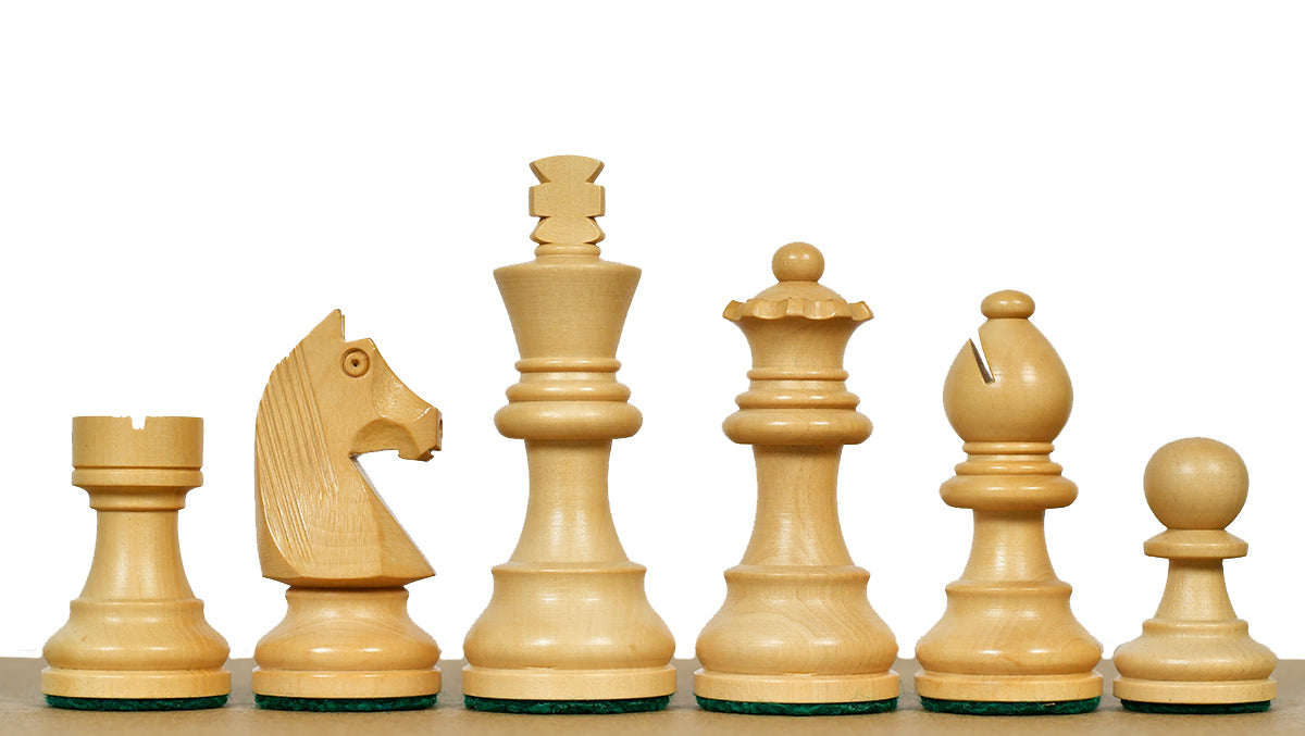 German Knight Tournament Series Staunton Chess Pieces in Sheesham & Box Wood - 3" King - Best Seller