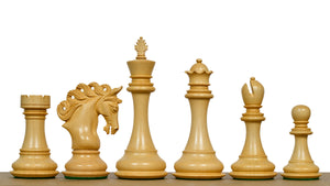 The Pegasus Series Artisan Staunton Chess Pieces version 2.0 in Ebony / Boxwood - 4.6" King