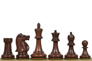 1972 Fischer Spassky Staunton Pattern Chess Pieces V2.0 in Sheesham Wood & Boxwood - 3.75" King