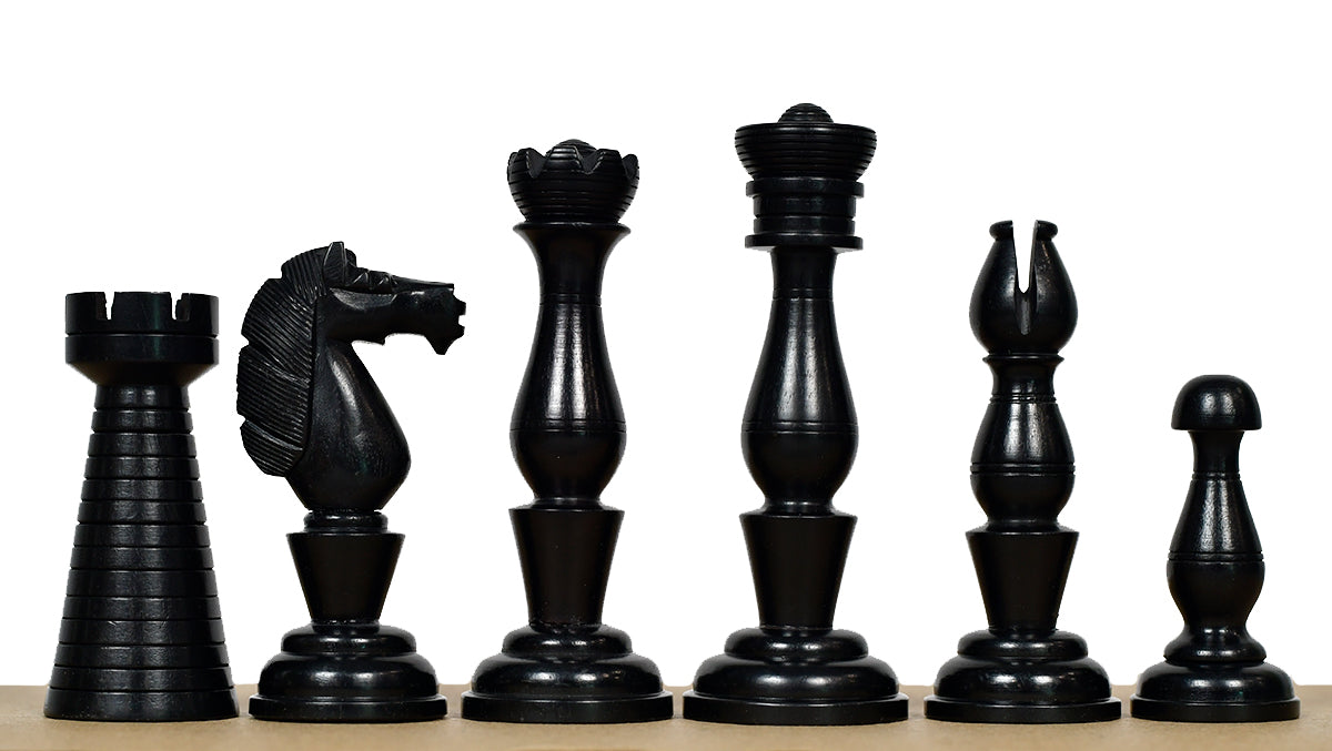The Grand Divan Chess Pieces from the Famous Simpson's-in-the-Strand in Ebony & Boxwood - 4.2" King