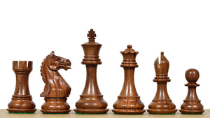 Fierce Knight (Queen's Gambit Series) Staunton Wooden Chess Pieces in Sheesham & Box Wood - 4.0" King