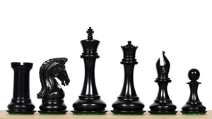 The 4.4 Inch Luxury Imperial Collector Series Artisan Chess Pieces Triple Weighted in Ebony and Boxwood - 1850 GMS