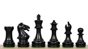 Laughing Knight Staunton Series Chess Pieces in Ebonized & Boxwood - 3.0" King